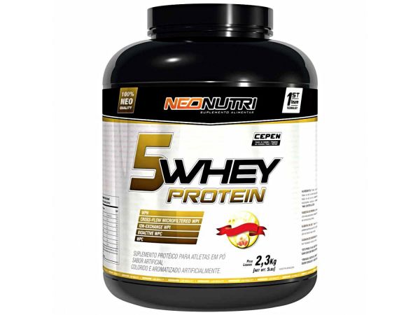 5 Whey Protein 2,3 kg Sabor Chocolate - Neo Nutri